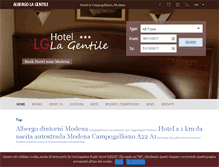 Tablet Screenshot of albergoristorantelagentile.com